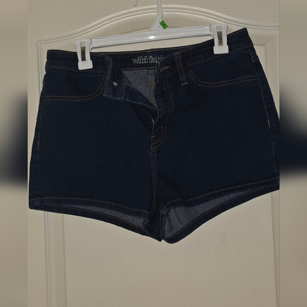 Wild Fable Women's Dark Blue Jean Shorts